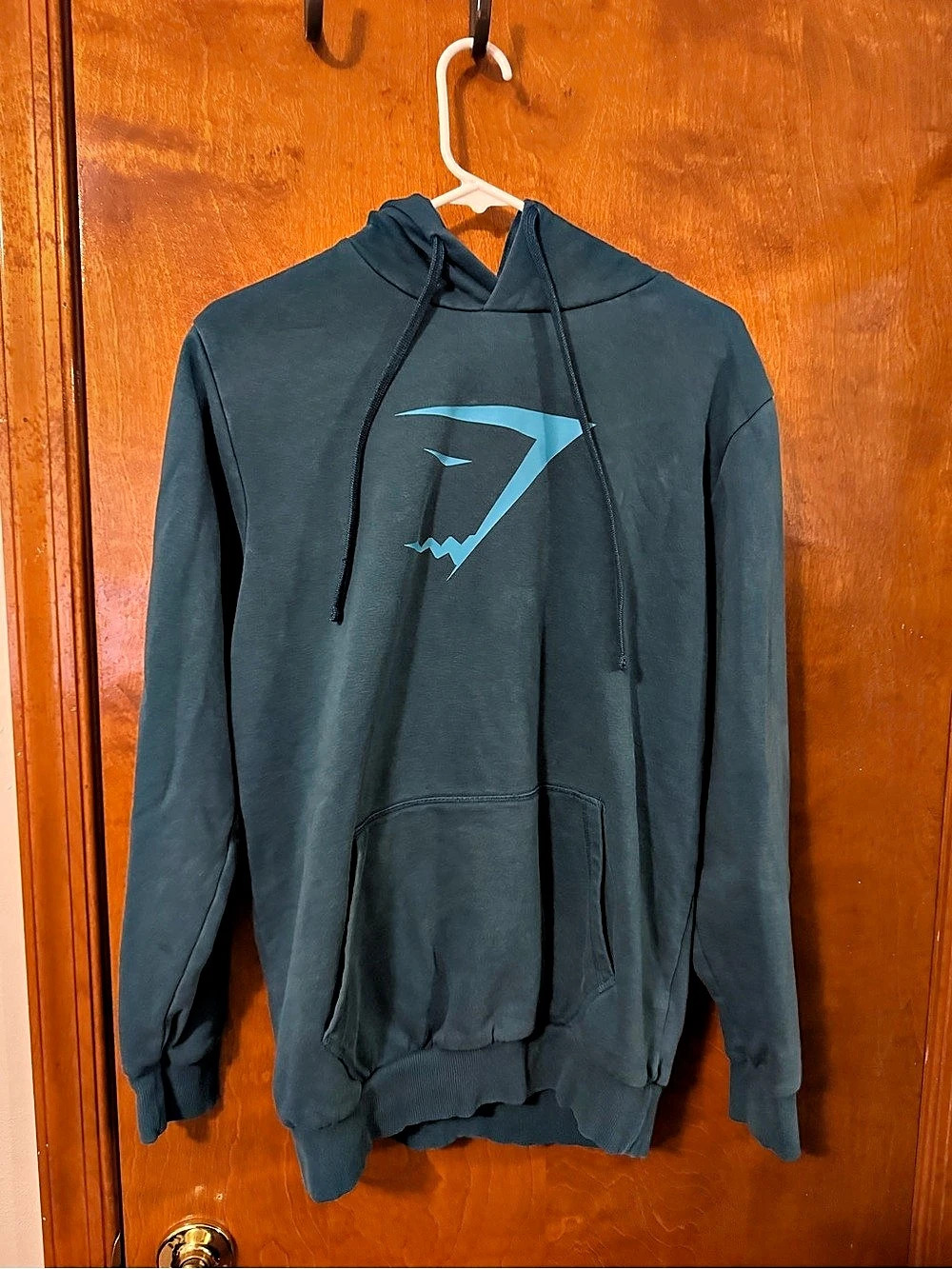 Gymshark Men's Graphic Pullover Hoodie in Blue